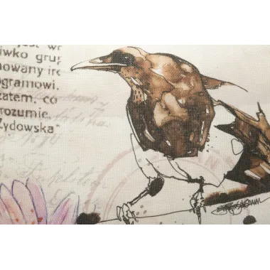 Poszewka na poduszkę BIRD -A- 40X40 cm